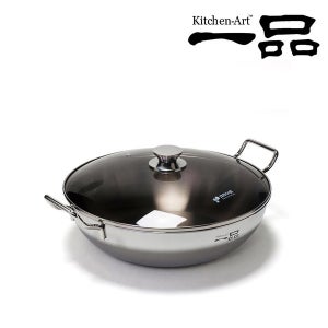 키친아트 냄비 일품 3ply(스텐304 통3중) 궁중전골 24cm