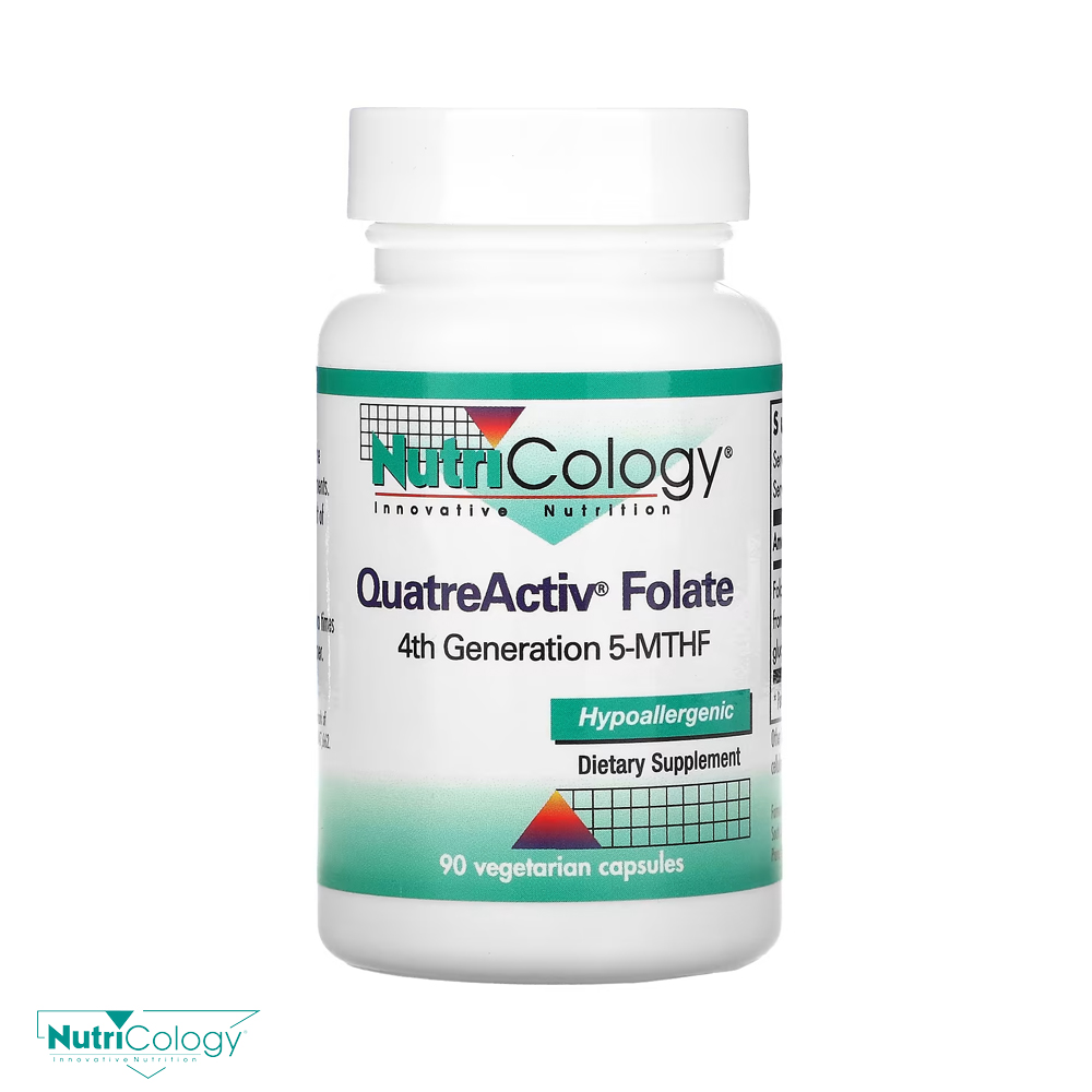 뉴트리콜로지 <b>QuatreActiv</b> 엽산 90베지캡슐 <b>폴레이트</b> 5MTHF 글루코사민염