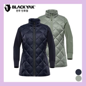 블랙야크 니트경량구스다운 자켓 중기장 여성