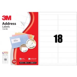 3M)주소용라벨(21318/100매)