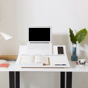 위너 독서대 2단 화이트 슬라이드 60cm 각도조절 책받침대