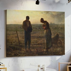 장 프랑수아 밀레 인테리어 명화 그림 만종 18호 70x50cm 캔버스액자