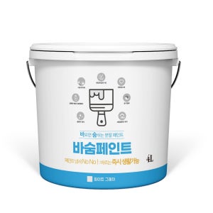 바숨 결로방지페인트 벽지곰팡이제거제 곰팡이 방지 페인트 벽 외벽 마감재 4L 10L