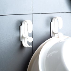 욕실 다용도실 베란다 후크 세숫대야걸이