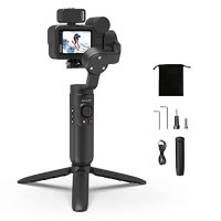 gopro 111098765 미디어 모드 osmo insta360용 inkee falcon plus 짐벌 안정기 삼각대가 있는 핸드헬드 3축 비디오 안정기 흔들림 방지 무선