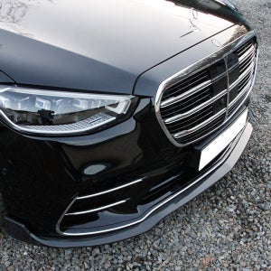 벤츠 S클래스 W223 카본 프론트립 범퍼 가드 몰딩