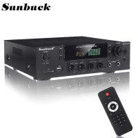 dsp앰프 포칼 차량용 앰프 믹서 증폭기 sunbuck 2000w 홈 시어터 hifi 블루투스 전력 스테레오 오디오 가라오케 fm 수신기 usb sd 2 마이크 입력