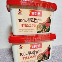 해찬들 우리쌀 태양초 고추장 1.8kg x 2입 대용량