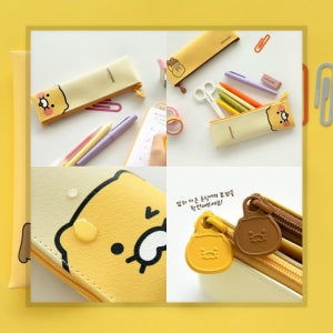 춘식이필통 카카오프렌즈 필통 초등 학생 중학생 고등학생 가죽 귀여운 심플 캐릭터 입학