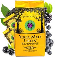 마테 그린 Yerba Tutti Frutti | 예르바 차 천연 블랙베리와 블루베리 블랙 라일락과 퓨어 에너지, 500g