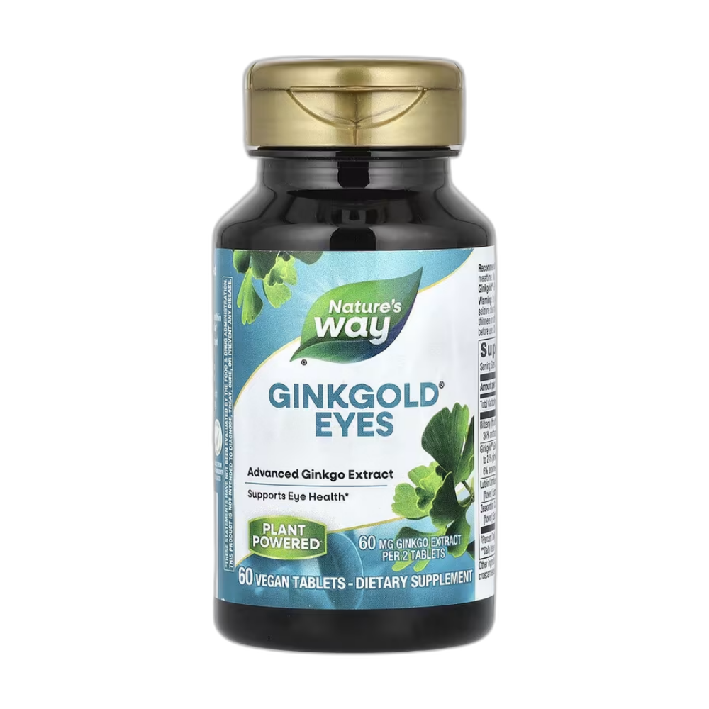 <b>네이쳐스웨이</b> 징크골드 아이즈 징코빌로바 루테인<b>지아잔틴</b> <b>Nature’s Way</b> 60정