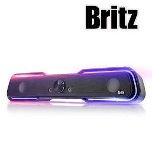 브리츠 BZ-SL10 / PC 노트북 스피커 컴퓨터 사운드바 USB전원 LED조명 - 블랙