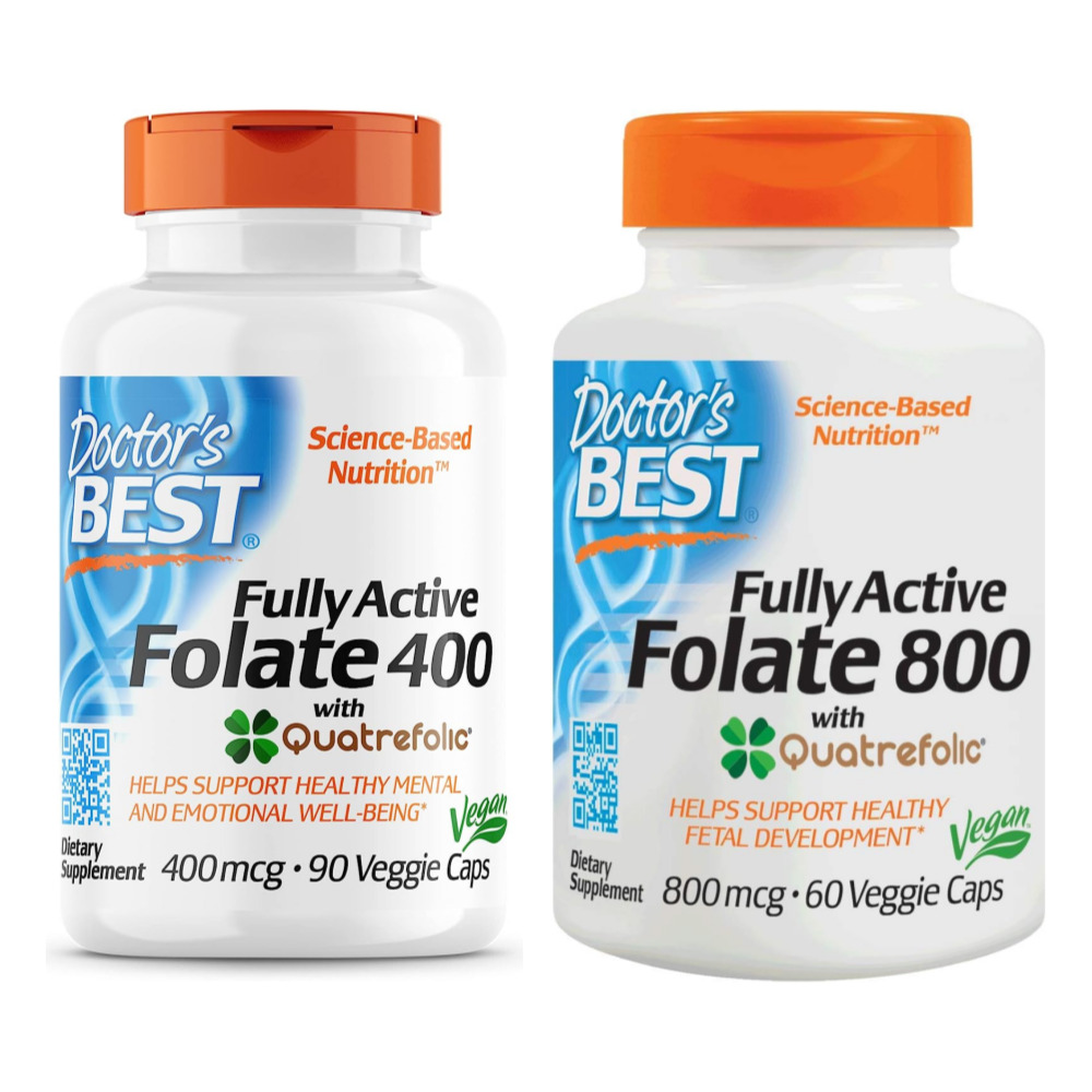 닥터스베스트 풀리 액티브 <b>폴레이트</b> 활성 엽산 활성형 엽산 400<b>mcg</b> <b>800mcg</b>