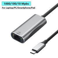 1000Mbps USB C 이더넷 네트워크 어댑터 -C Lan 패드 노트북 맥북 삼성 호환 S20 S22 인터넷 c-rj45