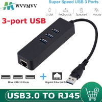 USB3.0 기가비트 이더넷 어댑터 3 포트 USB 3.0 허브 USB-Rj45 Lan 네트워크 카드 Macbook Mac 데스크탑 마이크로 충전기