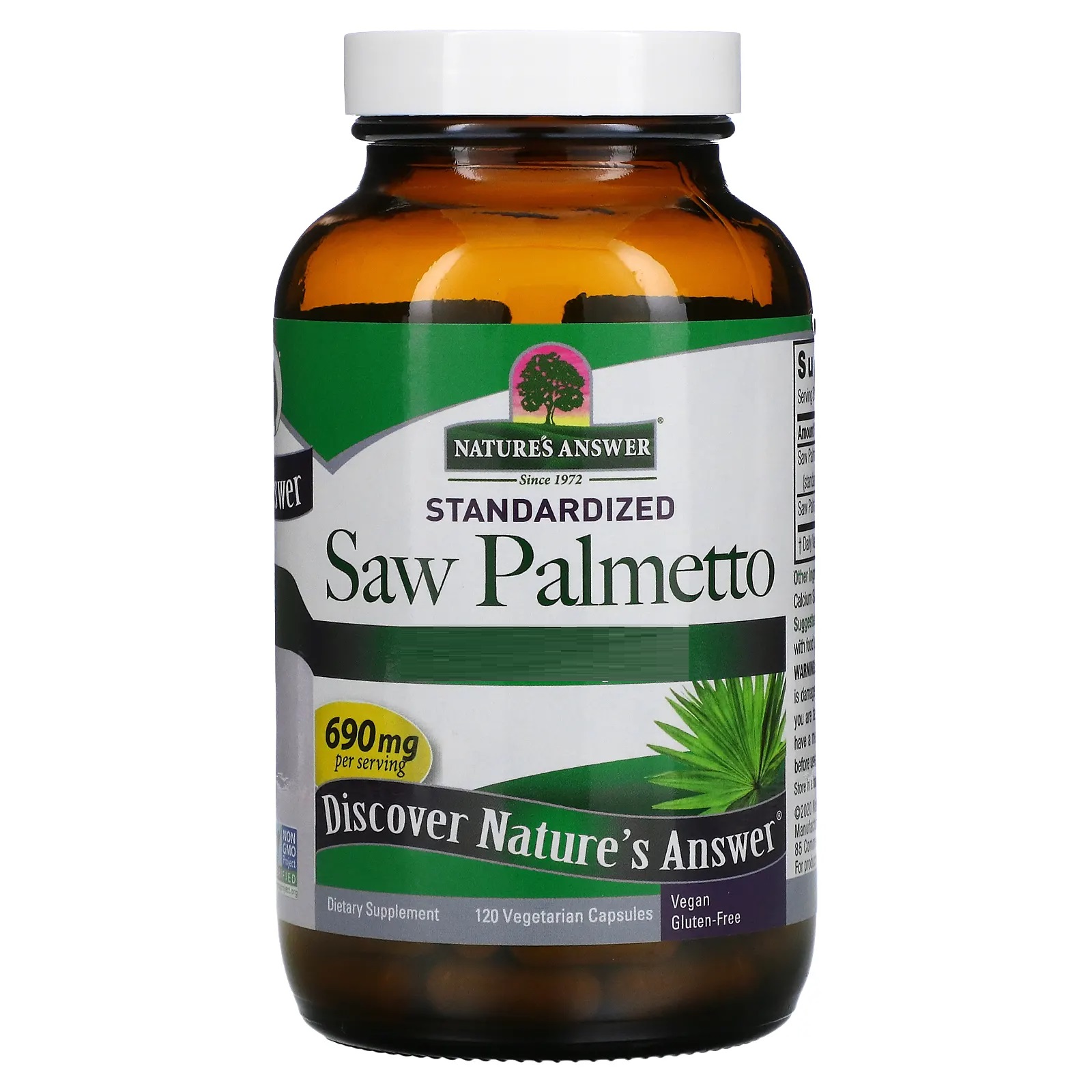 네이쳐스앤서 <b>Saw Palmetto</b> 690mg 120베지캡슐