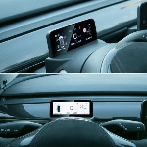 테슬라 차량 용품 - 모델 3/Y 헤드 업 울트라 미니 스크린 디스플레이 4.6인치
