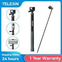 TELESIN-1.2M 탄소 섬유 셀카봉 모노포드 확장형, 고프로인스타360 Insta360 인스타360X2/X3 오즈모 Action3 DJI 액션 카메라 용 1/4 나사