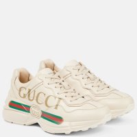 GUCCI Rhyton leather 여성 스니커즈 아이보리 명품 신발