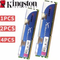 컴퓨터 램 열패드 쿨러 중고 Kingsto HyperX 데스크탑 메모리 2GB DDR3 1600Mhz 모듈 2x2gb 4gb 4x2gb 8GB RAM ECC 12800 1600