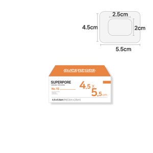 밴드골드 슈퍼포아 멸균 드레싱밴드 병원용 1호S 4.5cmx5.5cm 100매입