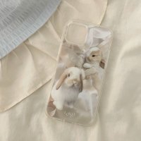 cozy rabbit phonecase. 로브제 토끼 젤리 하드 휴대폰케이스