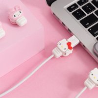 로미문방구 산리오케이블바이트 헬로키티 캐릭터 충전기보호캡 usb 보호캡 아이폰 갤럭시