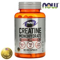 나우푸드 크레아틴 Creatine 모노하이드레이트 750mg 120베지캡슐