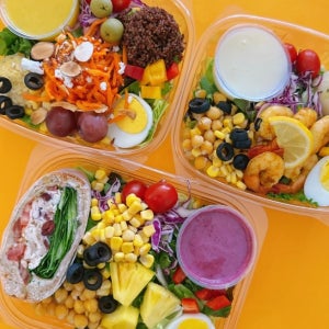 [4회배송][컬러풀 테이블] [새벽배송] 샐러드 정기배송 샐린지 정기배송 1kg, 4개