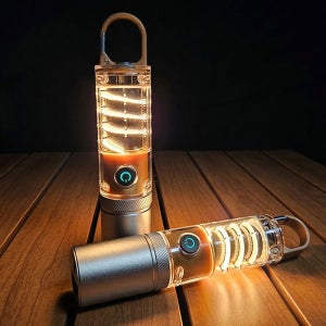 캠핑랜턴 캠핑조명 감성 코일랜턴 텐트조명 실내등 후레쉬