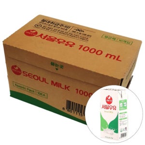 멸균우유 1000ML/서울 BOX(10)