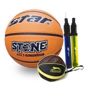 스타 스톤 농구공 5호 6호 7호 + 공가방 + 펌프 세트