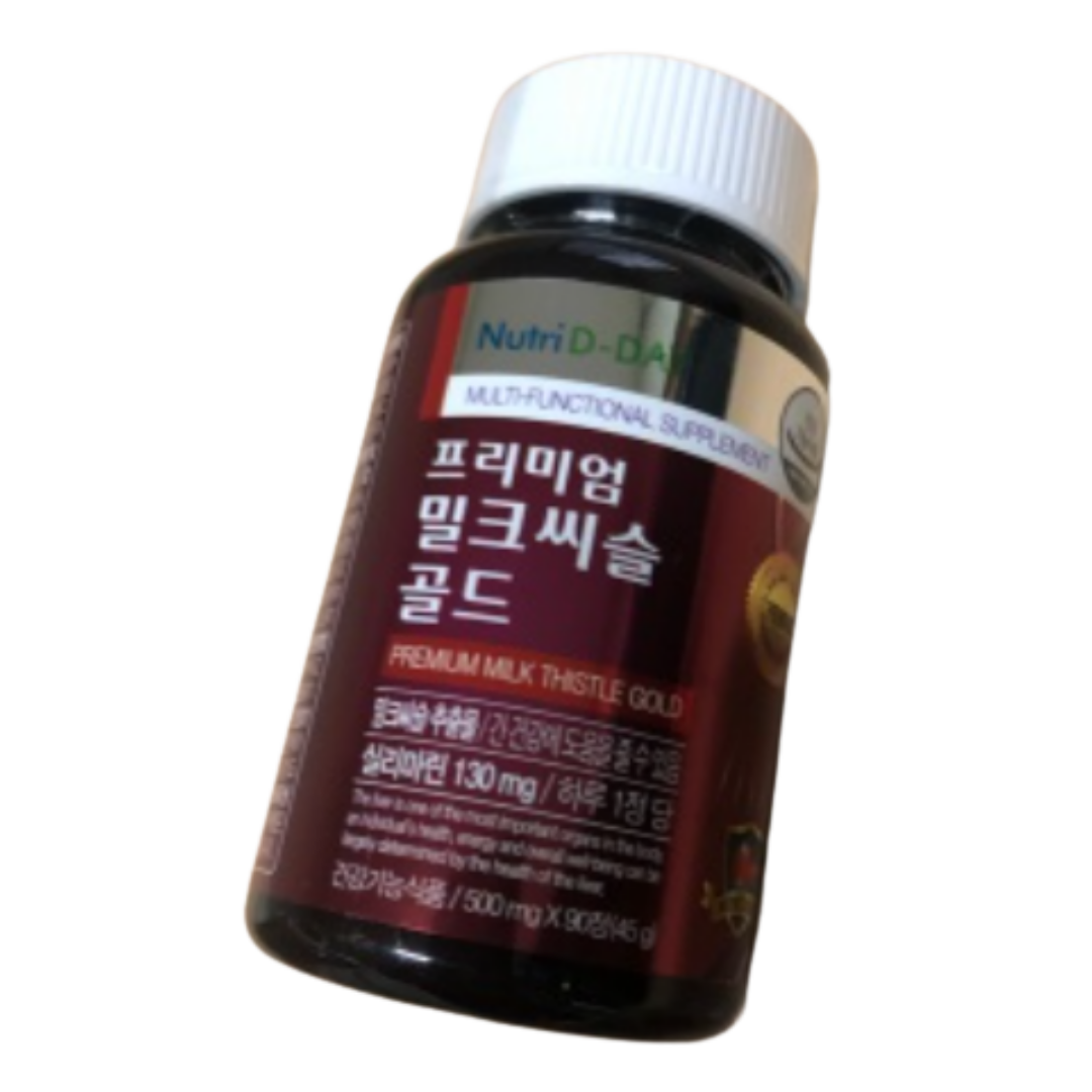 뉴트리디데이 프리미엄 밀크씨슬 골드 500mg x 90정, 1개