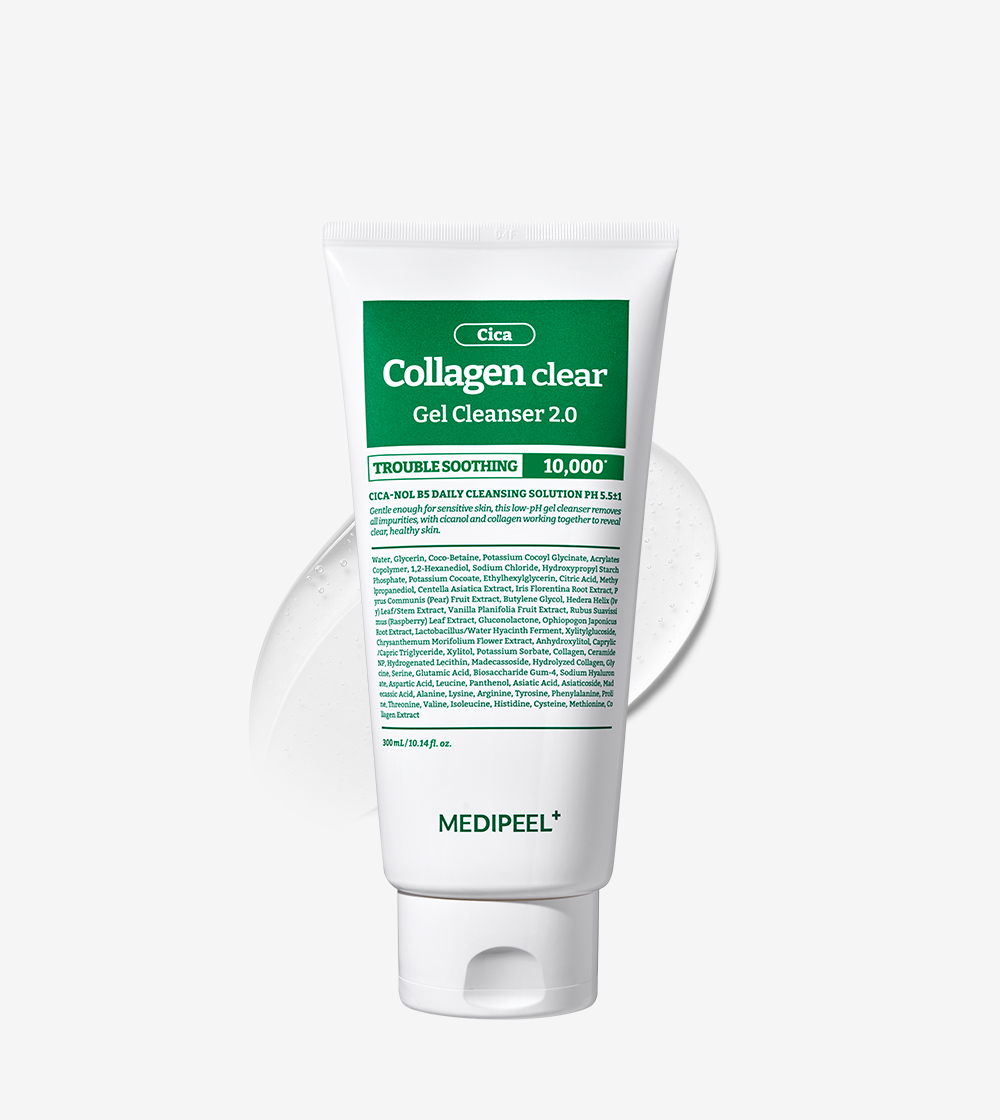 [진정클렌징] 메디필 그린 시카 콜라겐 클리어 2.0 300ml 대용량 트러블 진정 클렌징폼