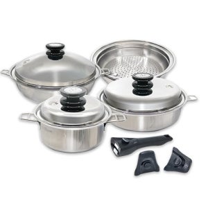마마르떼 스타터세트 뚜껑까지 최고급소재 316Ti 티타늄 인덕션냄비