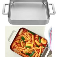 쿡에버 스테인리스 사각팬 통 5중 떡볶이 전골 요리팬