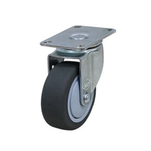 경량용캐스터 5인치 회색고무 볼베어링 무소음캐스터