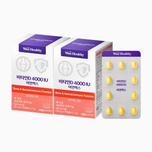 삼진제약 위시헬씨 비타민D4000IU 아연맥스 90캡슐, 2개