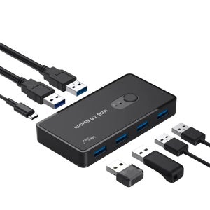 [LANstar] USB3.0 허브 4포트 투컴 선택기 LS-U30HS