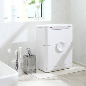 매직캔 애니웨어 휴지통+리필10롤 주방 화장실용 벽걸이 부착형 인테리어휴지통