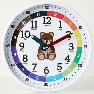 리빙스토리 시그너스 국산 무소음 어린이교육용벽시계 아이방 학습용 시계공부