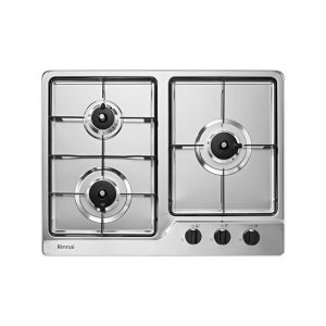 린나이 빌트인 3구 가스쿡탑 매립형 가스렌인지 LPG LNG 타공치수 56 x 43cm