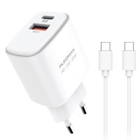 PLEOMAX 가정용 충전기 PD25W USB C to C 케이블 포함 (PMQC-E2500-2P CT)