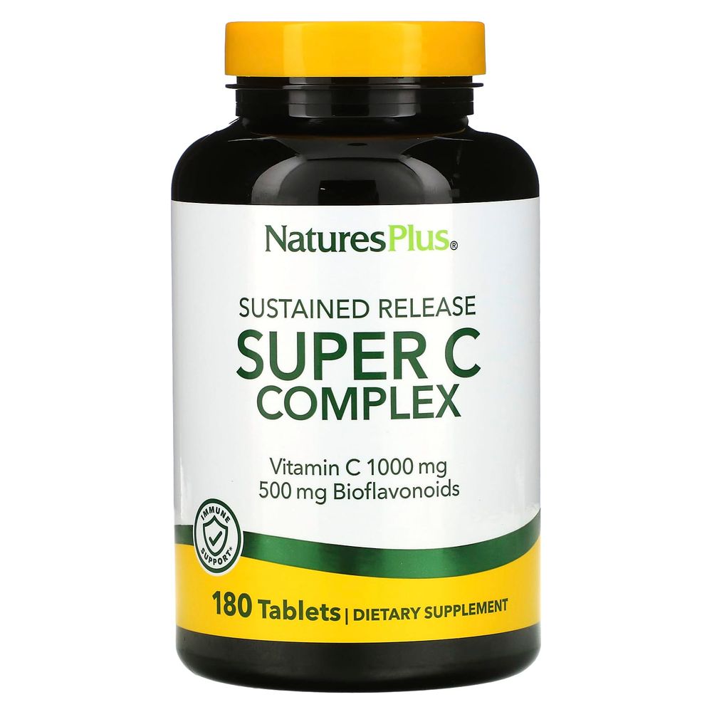 <b>NaturesPlus</b> 서방형 슈퍼C 복합체 타블렛 180정