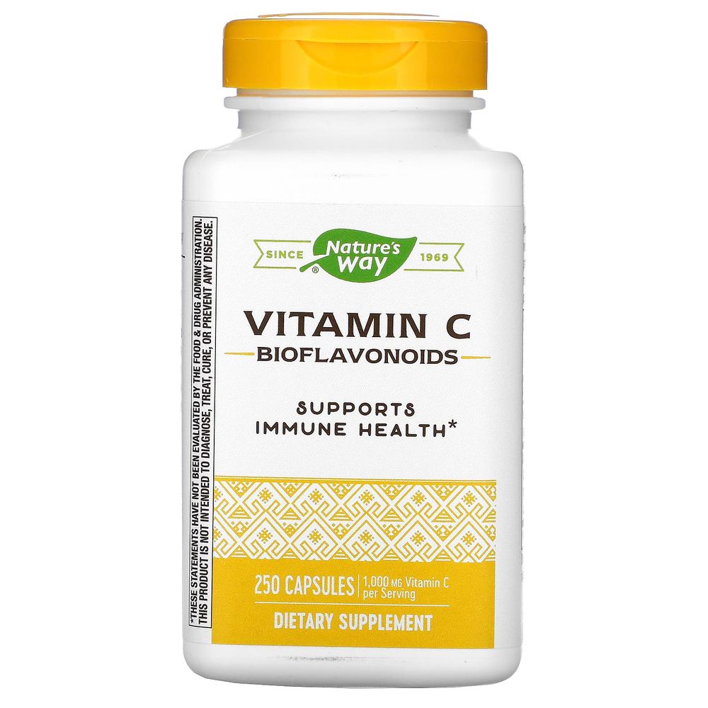 <b>네이처스</b> 웨이 <b>비타민</b>C 바이오플라보노이드 1000mg 캡슐 250정
