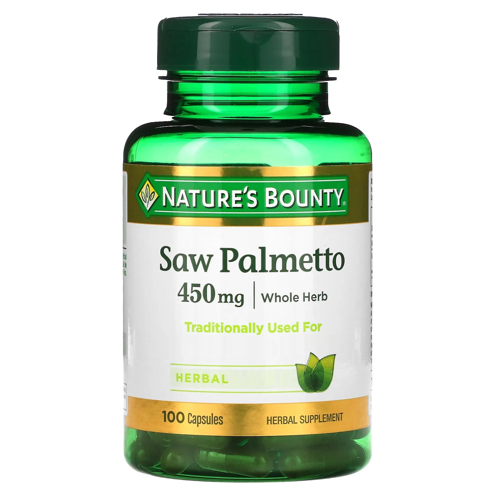 <b>네이처스바운티 쏘팔메토</b> Saw Palmetto 450mg 100캡슐