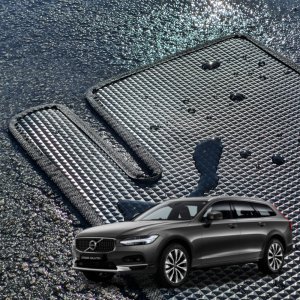 볼보 V90 크로스컨트리 다이아 고무매트 방수 발판 카매트