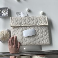 수심 Heart Laptop Pouch(6 color) 하트 노트북 파우치 아이패드 퀼팅