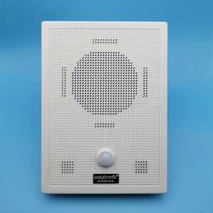 PS1 인체감지 고출력스피커 자동안내방송기 대용량 안전스피커 안전팀 경보장치 음성경보기