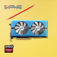 중고 사파이어 비디오 카 AMD RX 580 8G NITRO 256Bit GDDR5 그래픽 RX580 시리즈 카용 디스플레이포트 플라카